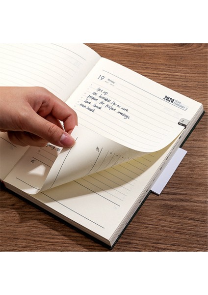 2024 Günlük Defter, Kadın Erkek Için 360 Sayfa Ciltli Deri Defter, 5.7x8.3ınch, Yeşil (Yurt Dışından)