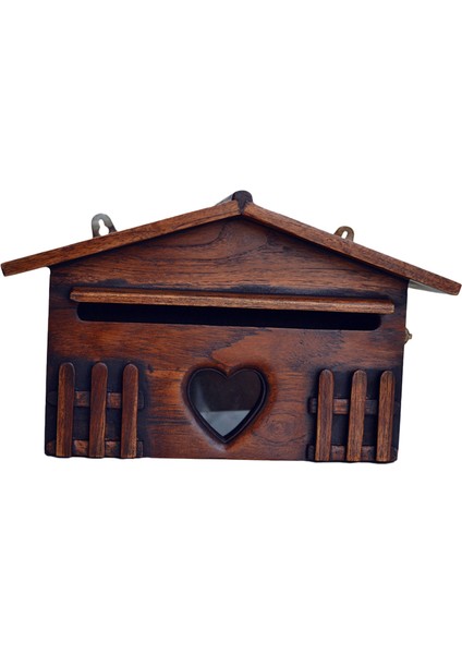 Retro Ahşap Posta Kutusu Zarif Posta Kutusu Açık Yağmur Geçirmez Öneri Kutusu Mektup Kutusu Ev Ofis Malzemeleri Için (Yurt Dışından)