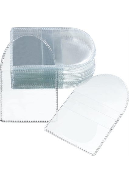 100 Adet Tek Cep Yazı Para Çevirme, 2 Inç Bireysel Şeffaf Plastik Kollu Tutucular Para Tutucu Küçük Para Kollu (Yurt Dışından)