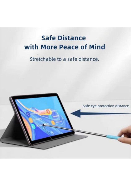 Dokunmatik Ekranlar Için Evrensel Teleskopik Stylus Kalem, Geri Çekilebilir Işaretçi Çubuğu ve Özel Flok Uçlu Stylus (Siyah) (Yurt Dışından) fiyatları