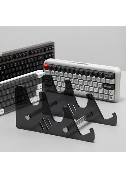Klavye Standları 3 Katmanlı Mekanik Klavye Ekran Standı Siyah Akrilik Tutucu Standı Oyun Klavyesi Plaka Tutucu (Yurt Dışından) fırsatları