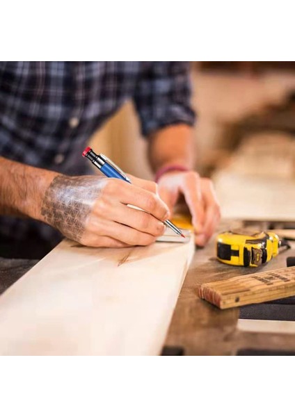 Mekanik Marangoz Kalemleri Inşaat Kalemleri Ağaç Işleme Markalama Aracı Siyah Için Dahili Kalemtıraş ile Ağır Hizmet (Yurt Dışından) fırsatları