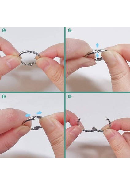 38 Adet Gümüş Kitap Yüzükler 3 Delik ve Tek Delik Metal Gevşek Yaprak Bağlayıcı Yüzükler Günlüğü Dizüstü Fotoğraf Albümü (Yurt Dışından) modelleri