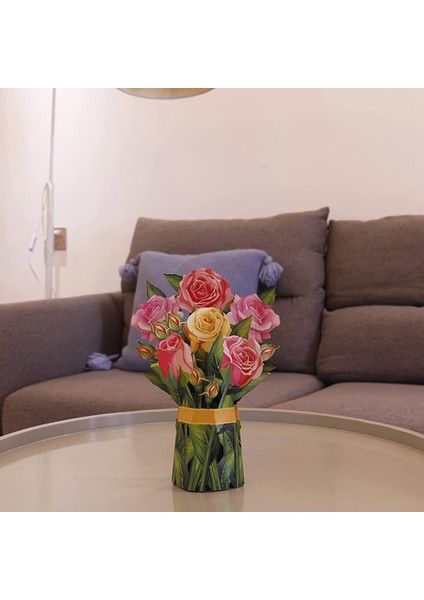 Kağıt Açılır Kartlar, Gül Çiçek Buketi 3D Açılır Anne Için Tebrik Kartları Anneler Günü Tebrik Kartları Tüm Durumlar (Yurt Dışından) fiyatları