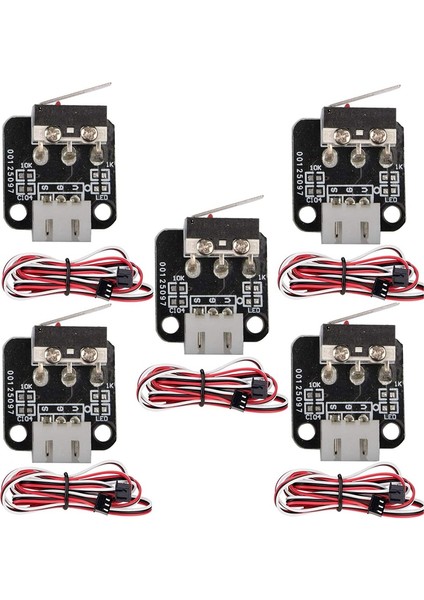 5 Adet 3pin Uç Durdurma Limit Anahtarı Kabloları Ile, 3D Yazıcı Limit Anahtarları, Mekanik Uç Durdurma Anahtarı Modülü 10 (Yurt Dışından)