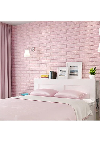 Pembe Tarzı 30CMX60CM Pe Köpük 3D Duvar Kağıdı Dıy Duvar Çıkartmaları Duvar Dekor Kabartmalı Tuğla Taş Duvar Kağıdı Odası Ev 0,8 cm Poster (Yurt Dışından) fırsatları