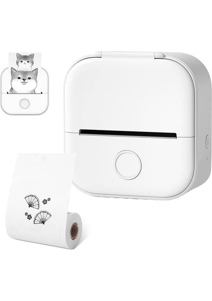 Mini Cep Yazıcısı, Yeni Yükseltme Hızlı Baskı Taşınabilir Mini Termal Yazıcı, Kablosuz Bluetooth Fotoğraf Yazıcısı (Beyaz) (Yurt Dışından) fiyatları