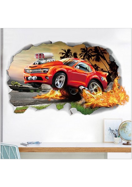 No.9 Stili 3D Canlı Araba Parça Dıy Duvar Çıkartmaları Çocuk Odaları Için Ev Dekor Boys Odası Dekorasyon Vinil Sanat Duvar Posteri Çıkartmaları (Yurt Dışından) fiyatları
