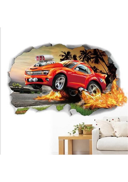 No.9 Stili 3D Canlı Araba Parça Dıy Duvar Çıkartmaları Çocuk Odaları Için Ev Dekor Boys Odası Dekorasyon Vinil Sanat Duvar Posteri Çıkartmaları (Yurt Dışından) modelleri
