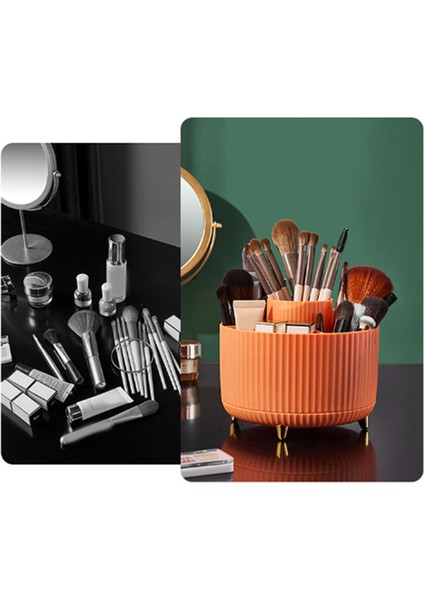 Masa Kalemi Kalem Tutucu 360° Dönen Kalem Organizatörleri Masa Depolama Kırtasiye Malzemeleri Organizatör Kalem Kupası-Turuncu (Yurt Dışından) fırsatları