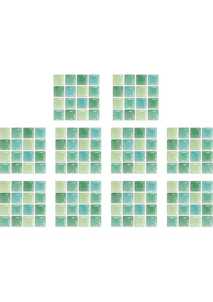 Yeşil stil D Renkli Mermer Mo-saic DUVAR KAROLARI Fayans Etiket Mutfak Backsplash Kendinden Yapışkanlı Su Geçirmez Ev Dekor (Yurt Dışından)