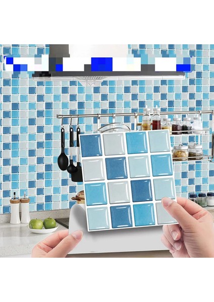 Yeşil stil D Renkli Mermer Mo-saic DUVAR KAROLARI Fayans Etiket Mutfak Backsplash Kendinden Yapışkanlı Su Geçirmez Ev Dekor (Yurt Dışından) fiyatları