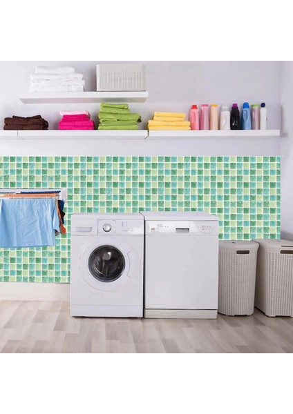 Yeşil stil D Renkli Mermer Mo-saic DUVAR KAROLARI Fayans Etiket Mutfak Backsplash Kendinden Yapışkanlı Su Geçirmez Ev Dekor (Yurt Dışından) fırsatları