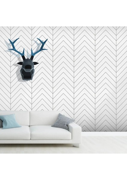 E Tarzı 0.45X1M Modern Beyaz ve Siyah Şerit Duvar Kağıdı Geometraper Duvar Kağıdı Kendinden Yapışkanlı Duvar Kağıdı Yatak Odası Mutfak Ev Için (Yurt Dışından)