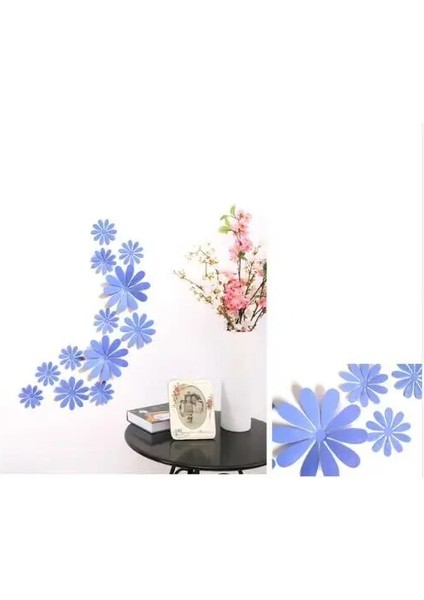 No.4 Stili Lot Yaratıcı 3D Pvc Çiçekler Duvar Çıkartmaları Akrilik Duvar Çıkartmaları Çocuk Odası Mutfak Tv Duvar Çıkartmaları Ev Dekorasyonları (Yurt Dışından)