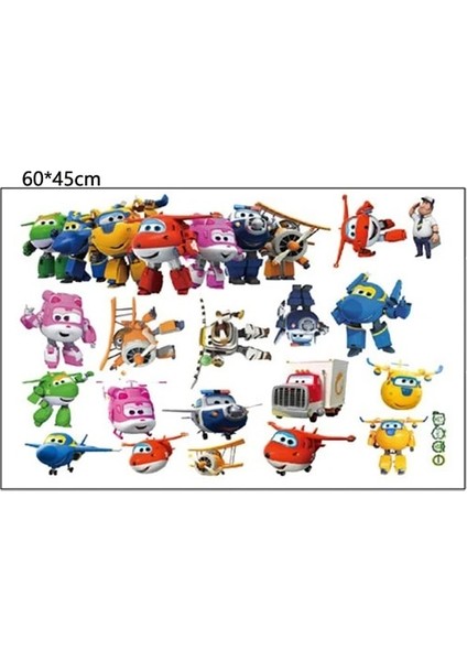 Pembe Tarzı Sıcak Karikatür Süper Kanatları Deformasyon Uçak Robot Bebek Ev Dekorasyon Anime Posterleri Duvar Çıkartması Sanat Oyunu Duvar Kağıdı Çocuk Kreş (Yurt Dışından)