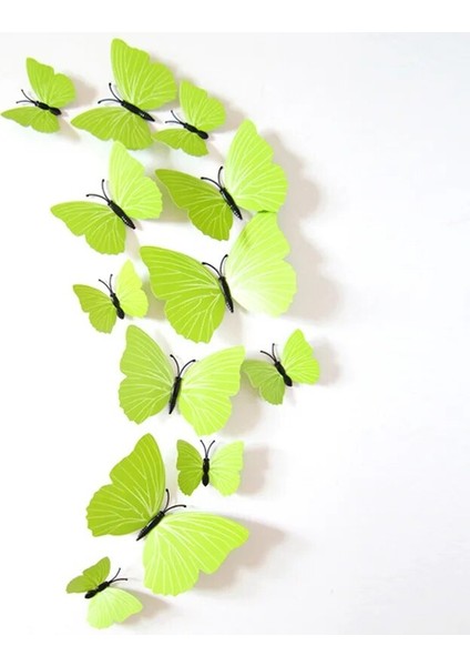 Açık Kırmızı Tarzı Sıcak Satış 3D Kelebek Duvar Çıkartmasıbig + 6small Pvc 3D Kelebek Duvar Sticker Ev Dekorasyonu Için (Yurt Dışından)