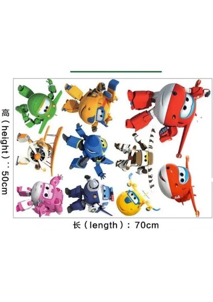 Siyah Stil Sıcak Karikatür Süper Kanatları Deformasyon Uçak Robot Bebek Ev Dekorasyon Anime Posterleri Duvar Çıkartması Sanat Oyunu Duvar Kağıdı Çocuk Kreş (Yurt Dışından)