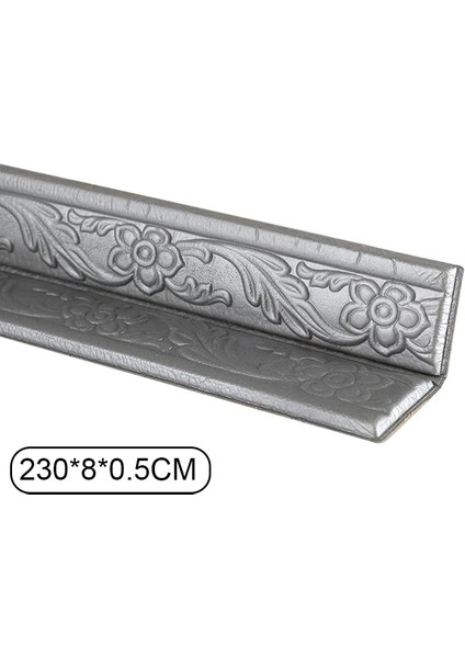 No.5 Tarzı Yenı 3D Köpük Duvar Kenar Şerit Çıkartmalar Kendinden Yapışkanlı Su Geçirmez Süpürgelik Köşe Bel Hattı Etiket Duvar Trim Hattı Süpürgelik Sınır (Yurt Dışından)