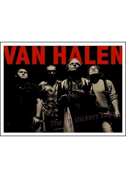 No.1 Stili 42X30 Van Halen Posterler. Retro-Rock Grubu Posteri Duvar Kağıdı Ev Dekoratif Ağır Metal Rock Kraft Kağıt Poster Duvar Sticker (Yurt Dışından)