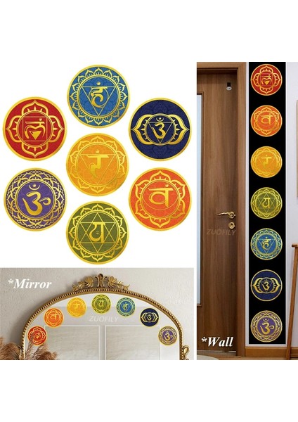 C Tarzı Gökkuşağı Çakralar Duvar Çıkartmaları Budizm Yoga Kozmik Enerji Merkezleri Meditasyon Çıkartmaları Renkli Duvar Duvar Yatak Odası Drom Ev Dekor (Yurt Dışından) fiyatları