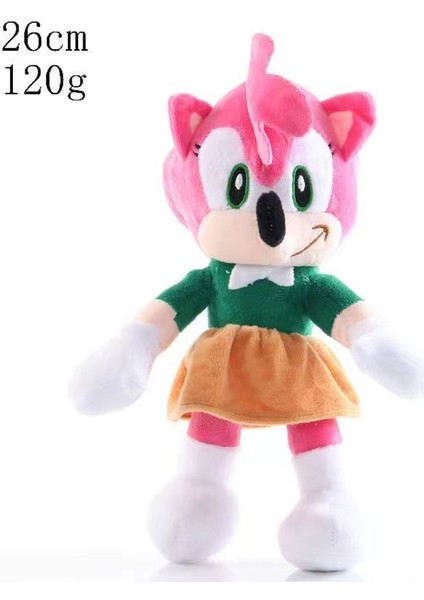 Süper Sonic Fare Süper Sonic Peluş Oyuncak Altı 8 Inç 12 Inç Kirpi Karikatür Peluş Bebek Glitter 23 cm (Yurt Dışından)