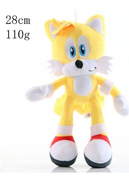 Süper Sonic Fare Süper Sonic Peluş Oyuncak Altı 8 Inç 12 Inç Kirpi Karikatür Peluş Bebek Sarı (Yurt Dışından)