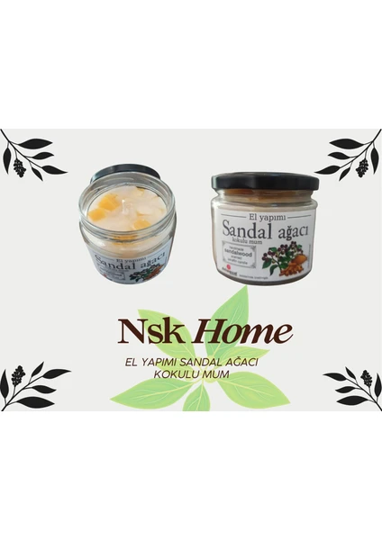 NSK Home  El Yapımı Kokulu -Kavananolu Mum 330 cc