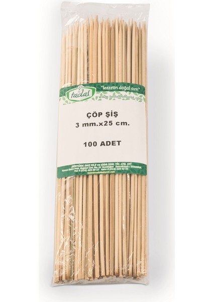 Çöp Şiş 25CM 25ADET
