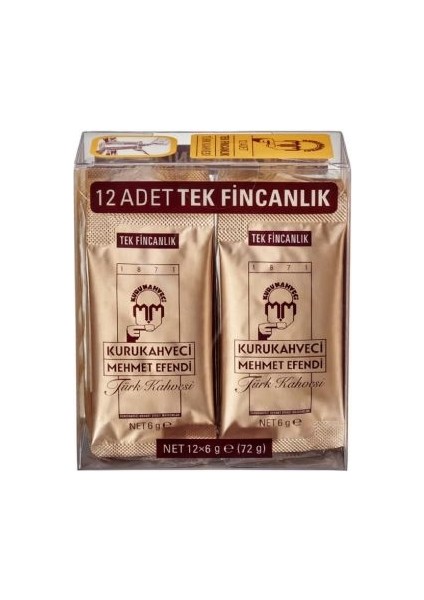 Kahveci Türk Kahvesi 12*6 gr. (12'li)