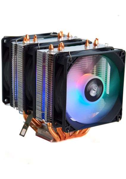 Coldpower 6p3 6 Bakır Boru 3 Rgb Fan 160 Tdp Işlemci Fanı