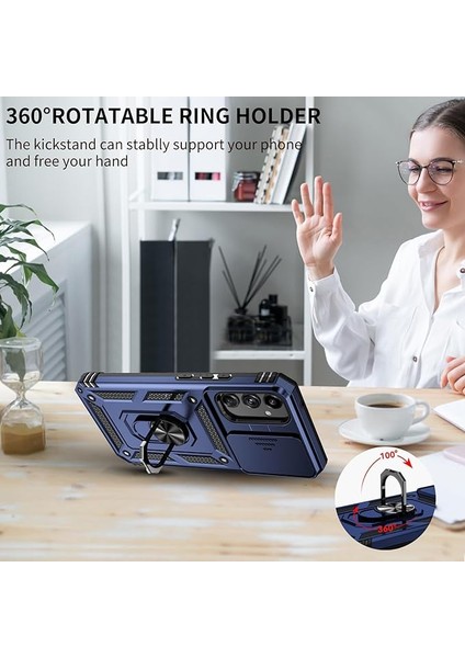 Samsung Galaxy A34 ile Uyumlu Kılıf Magnetik Standlı Kamera Korumalı Sürgülü Kapak fiyatları