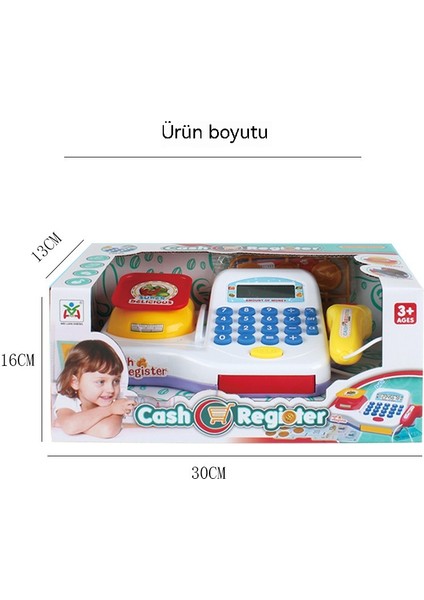 LCD Ekran Elektrikli Yazarkasa Yeni Model Oyun Evi Simülasyon Süpermarket Ödeme Seti Hafif Müzik Eğitici Oyuncaklar (Yurt Dışından) modelleri