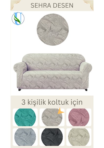 Uy Style Jakarli Koltuk ,kanepe ,çekyat Örtüsü ,koltuk Kılıfı Sehra Desen (3 Kişilik)