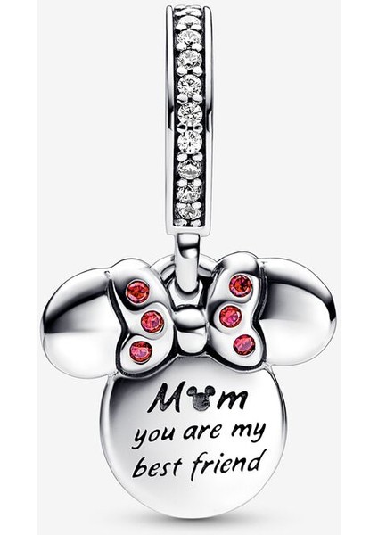 Disney Minnie Mouse Siluet Çift Sallantılı Charm