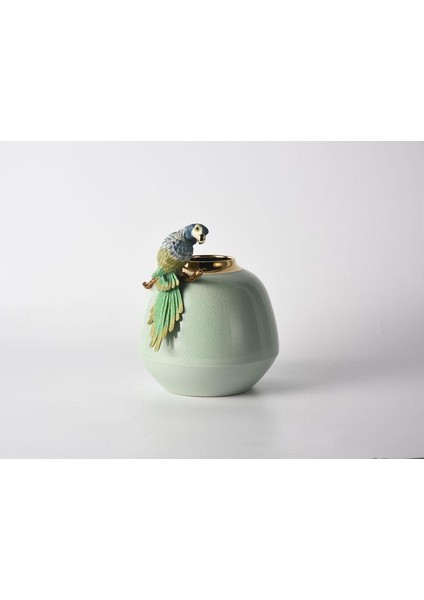 Lamedoreparrot Nıle Green Small Vase 21X19X24 cm