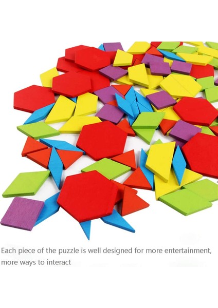 155 Parça Ahşap Desen Yapı Taşı Seti Geometrik Şekil Bulmaca Anaokulu Klasik Eğitici Montessori Tangram Çocuk Oyuncak (Yurt Dışından) modelleri