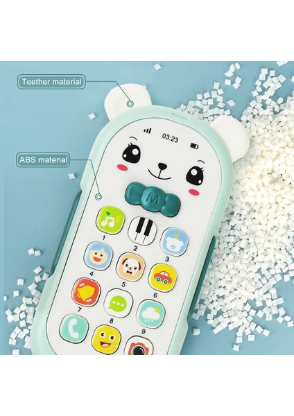 Bebek Cep Telefonu Oyuncak Telefon Müzik Ses Makinesi Çocuk Erken Çocukluk Eğitimi Karikatür Makine Telefonu Çocuk Oyuncak Hediye (Yurt Dışından)
