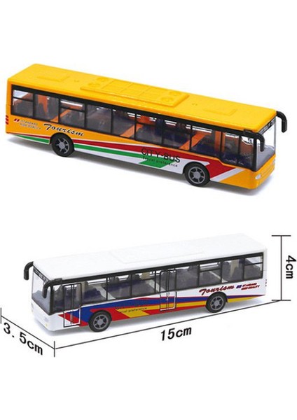 Yüksek Simülasyon Oyuncak Araba Modeli Döküm Plastik Geri Çekmeli Otobüs Atalet Araba Şehir Turu Otobüsü Abs Araba Modeli Oyuncak Çocuk Hediye Çocuk (Yurt Dışından)