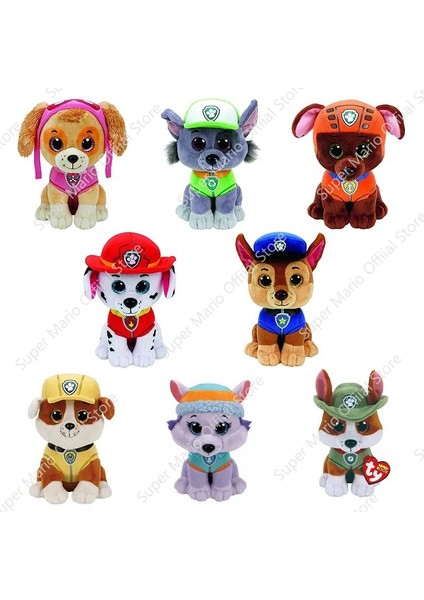 23 cm Paw Patrol Sevimli Karikatür Köpek Peluş Bebek Yumuşak Peluş Kolye Oyuncak Chase Marshall Rocky Skye Moloz Çocuk Doğum Günü Hediyesi (Yurt Dışından)