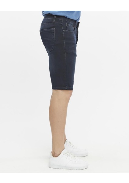 Erkek Slim Fit Jean Şort