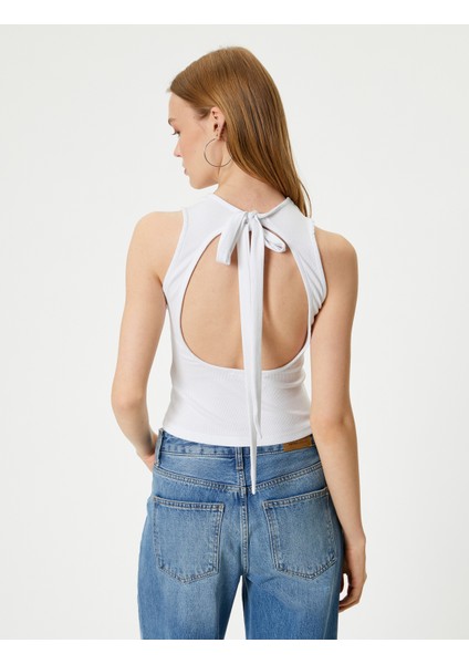 Atlet Sırt Detaylı Bisiklet Yaka Kolsuz Slim Fit fırsatları