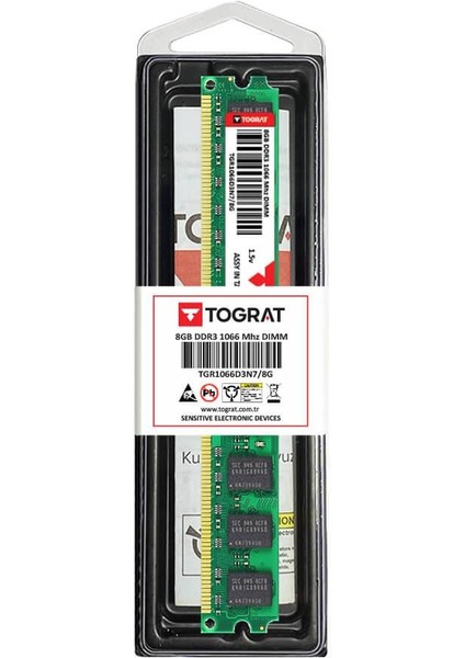 8gb Ddr3 1066 Mhz Masaüstü Pc Ram Bellek - TGR1066D3N7/8G - 1.5V