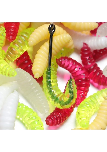 50 Adet Yeşil Stil .6cm Balıkçılık Cazibesi Kurtçuk Grub Yumuşak Yemler Solucanlar Fildişi Bejaydınlık 1.6cm Yumuşak Yem Balıkçılık Aksesuarı Dropship (Yurt Dışından) fırsatları