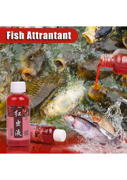 100 ml Tarzı 100ML Kan Solucanı Kokusu Balık Yemi Katkı Maddesi Güçlü Yüksek Konsantrasyonlu Fishbait Alabalık Morina Sazan Bas Güçlü Balık Cezbedici (Yurt Dışından)