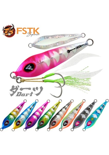 Colork Stili 80G Fstk Patent Deniz Balıkçılığı Yavaş Adım Jig 30G40G60G80G Orfoz Öldürücü Metal Jig Dart Jig Kaşık Yapay Yem Jig Balıkçılık Cazibesi (Yurt Dışından)
