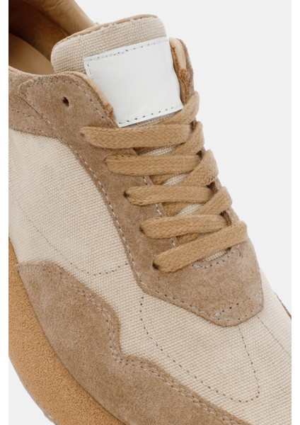 Jones Kadın Bej Süet Deri Sneaker