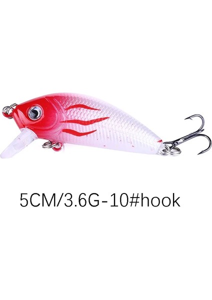 No.1 Stili 1 Adet Minnow Balıkçılık Cazibesi G Topwater Sert Yem Wobbler Jig Yem Crankbait Sazan Çizgili Bas Pesca Olta Takımı Swimbait (Yurt Dışından)