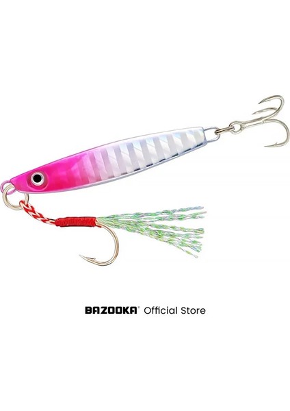 IMAB0002 Stili 10 gr Bazuka Metal Yavaş Jig Balıkçılık Cazibesi Sert Yapay Biyonik Yem Döküm Jig Kaşık Tekne Baskı Lazer Ton Balığı Bas Jig Kış (Yurt Dışından)