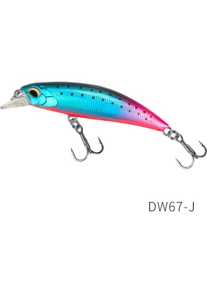 DW67-J Stili Tsurınoya Kral Minnow Balıkçılık Cazibesi Dwg Yapay Sert Yem Pike Bas Alabalık Jerkbait Nehir Wobbler Crankbait (Yurt Dışından)
